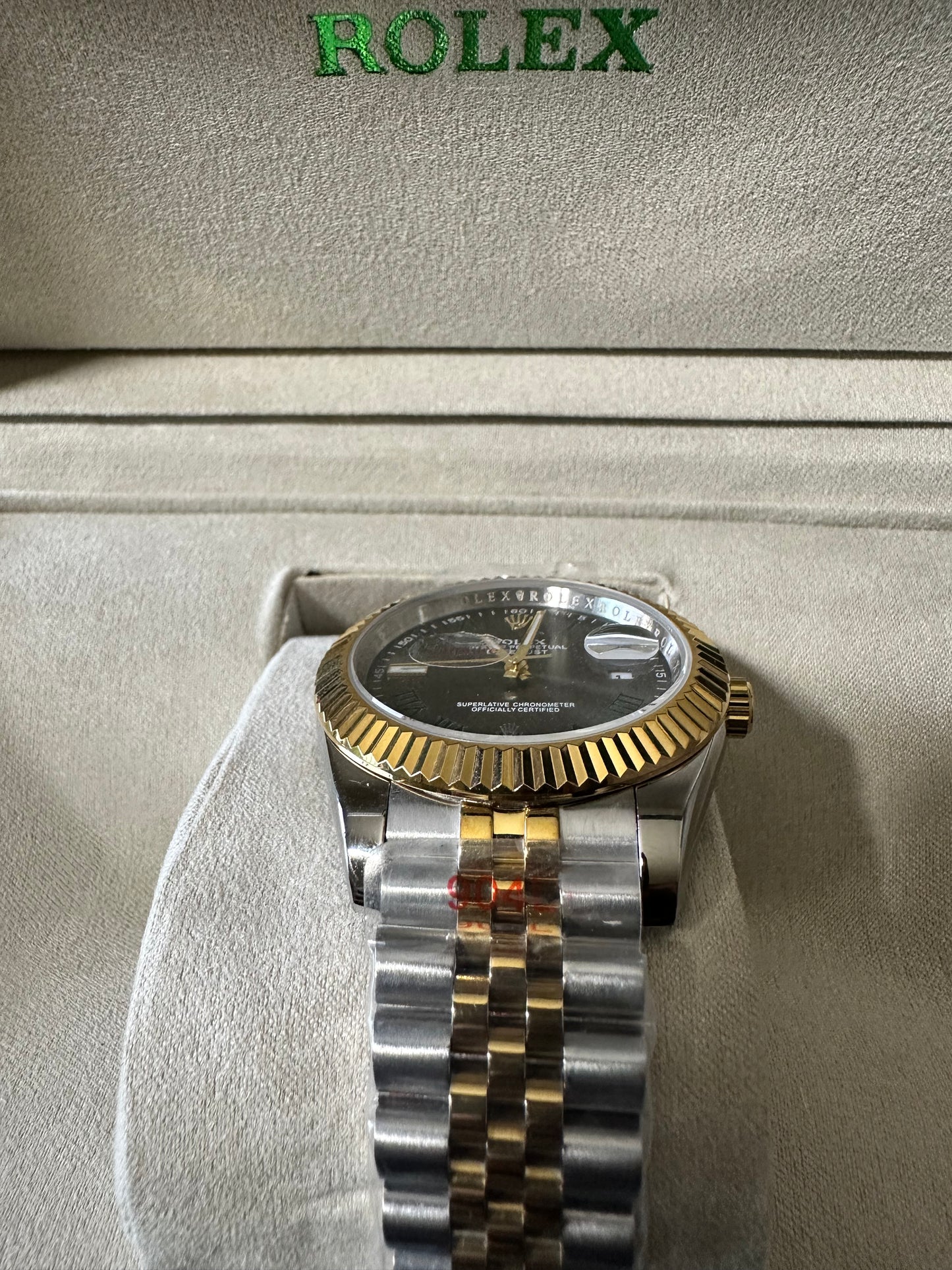 DáteJúst 41mm Green/Gray