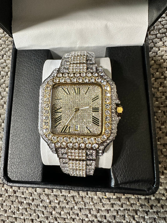 Moissanite Cartier Fully Bust Down GRA certified / white gold