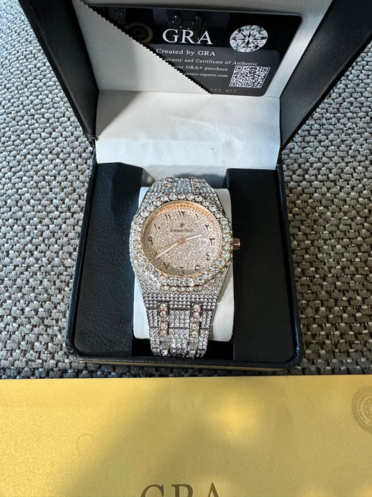 (Copy) Moissanite AP Fully Bust Down GRA certified / rose gold